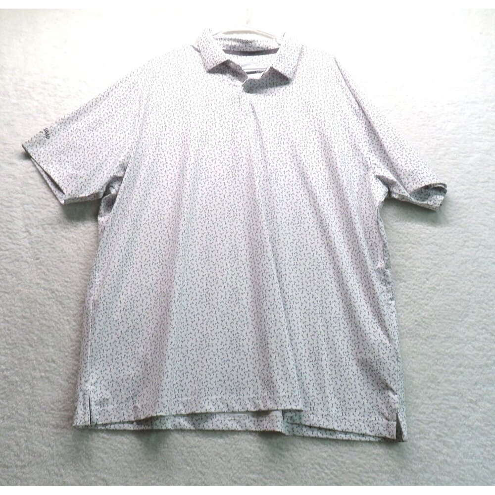 Callaway Polo Shirt Mens Size XXL Opti Dri Martini Glass Pattern Golf